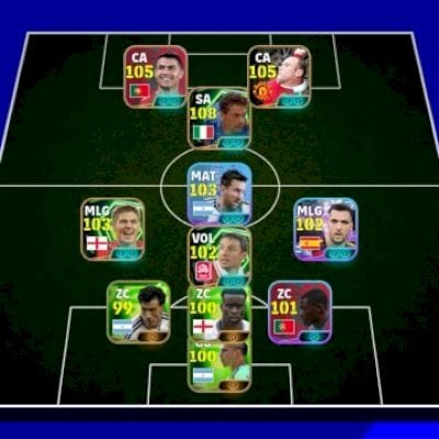 mbl/pack portugal CR7 105, baggio 108, rooney, merino, de paul, luis diaz e +++