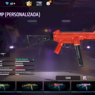 conta de free fire muito upada