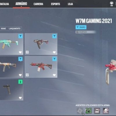 CONTA R6 RARA 2021 | KD 2.2 | 7x INVERNO SOMBRIO + SKINS DE TIME