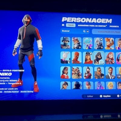CONTA RARA FORTNITE PS4, TRAVIS SCOTT, IKÔNIKO, MINTY E 194 SKINS