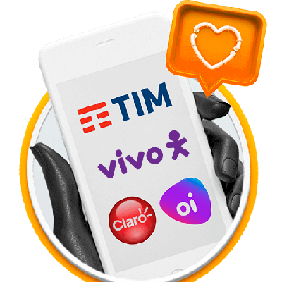 RECARGAS R$100 VIA GITF CARD VIVO CLARO TIM