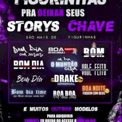 💥Pacotes de figurinha para engajar seu perfil📌