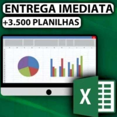 MEGA Pack +15.000 Planilhas Excel Editáveis + BRINDE