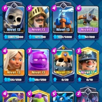 Conta 2018 com todas cartas desbloqueada