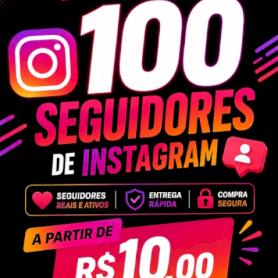 100 seguidores Instagram a partir de R$10,00✨✅🚀