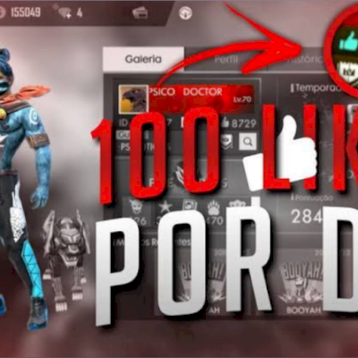 [MAIS BARATO!] LIKES FREE FIRE! (100 POR DIA) - LIKES FF/LIKE FREE FIRE/FF