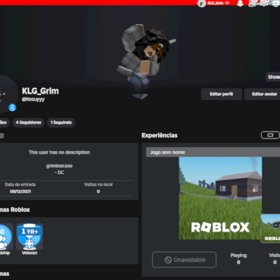 conta de roblox com 7800robux gastos, focado em skins e tem algumas gamepass tbm