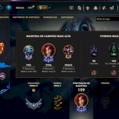 Conta lol full acesso e transferível 139 champions/34skins maior parte épicas!!!