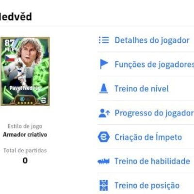 Conta efootball com Pavel Nedved 107