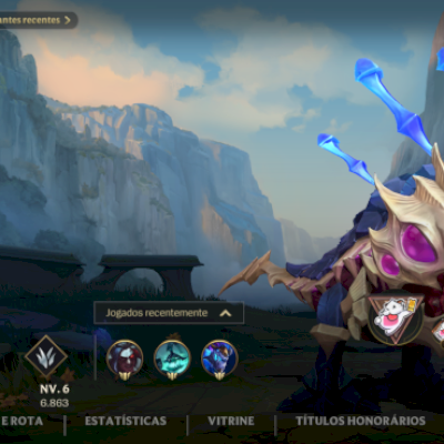 Conta Wild Rift secundária com boas skins