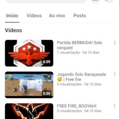 Pra vender logo, acc YouTube