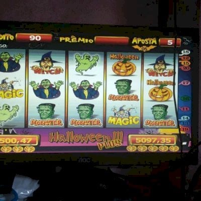 Jogo de caça niquel da bruxa completo