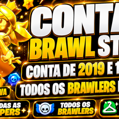 CONTA DE BRAWL STARS COM 100K E TODOS OS BRAWLERS NÍVEL 11 E TODOS OS BUFFIES!