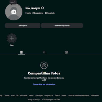 Conta insta 300 seguidores aquecida Promoção