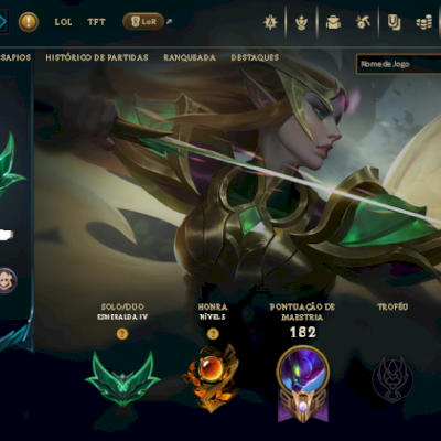 CONTA COM EMOTE CHALLENGER 2019 (QIYANA CHALLENGER) CONTEM 62 CHAMPS + 42 SKINS