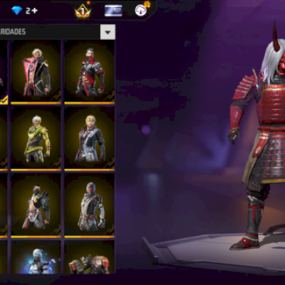 Conta do free fire de 2018