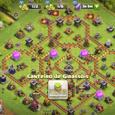 Vendo minha conta clash of clans vc 10