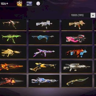 CONTA FF PRIME 8 COM ITENS EXCLUSIVOS E RAROS