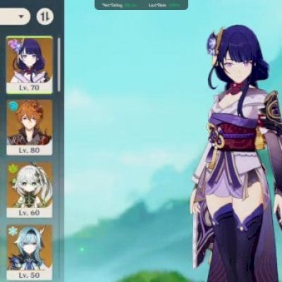 CONTA GENSHIN IMPACT COM TODOS OS ARCONTES + ARMA DA RAIDEN