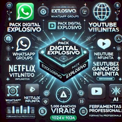 🔥 PACK DIGITAL EXPLOSIVO: 💰 Ganhe Dinheiro com Conteúdos Vitalícios!
