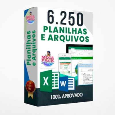 6.250 Planilhas e Arquivos - ENVIO IMEDIATO
