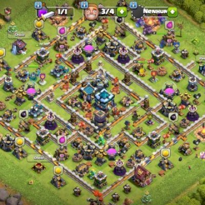 CV 12 COM 645 MED.LIGA; EQUIP.ÉPICO; PAISAGEM; 3 SKINS LENDÁRIAS; 4 CONSTR; CC 9