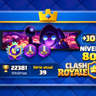 CONTA CLASH ROYALE NÍVEL 80 | TORRE 16 | 14K TROFÉUS | PREMIUM