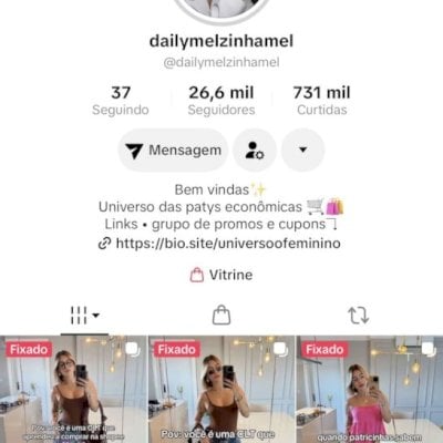 Conta TikTok 26k+ Seguidores | Nicho Moda/Paty