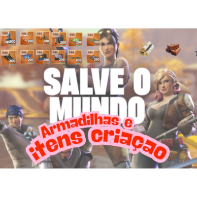 ARMADILHAS, MATERIAL PARA AJUDA NO SALVE O MUNDO TODA COMPRA GANHA 1 BONUS