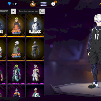 Conta com Naruto e muito mais