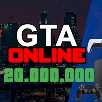 20 MILHÕES DINHEIRO GTA V ONLINE - PS4 PS5 - DLC, PRESENTE ANIVERSÁRIO