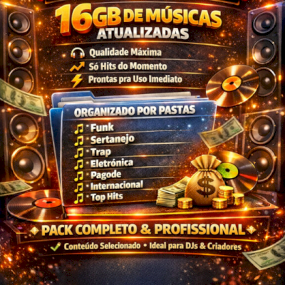 🎵 PACK DE MÚSICAS 01/26 - 16GB