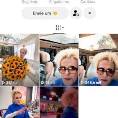 Vendo conta do tik Tok bem engajada