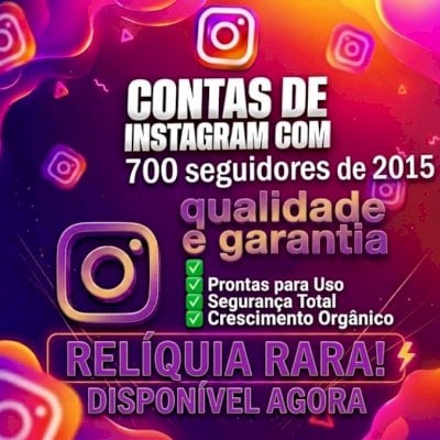 🚀 CONTA 2015 + 700 SEGUIDORES | PRONTA PARA USO | ALTA REPUTAÇÃO