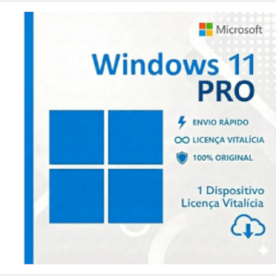 Licença do Windows 11 Original (sem baixar nada) - entrega manual.