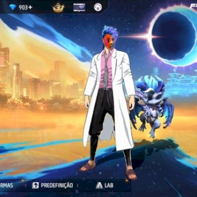 CONTA FREE FIRE GINTAMA E ECLIPSE SOLAR