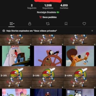 CONTA DE TIKTOK COM 1200 SEGUIDORES