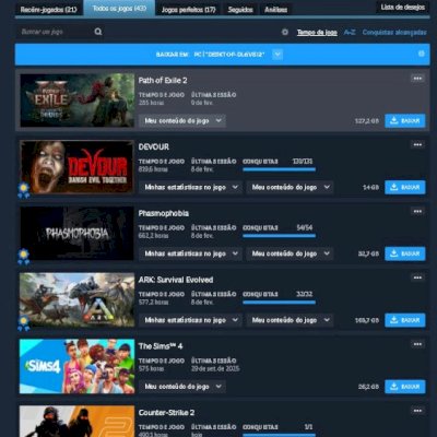 CONTA STEAM FULL ACESSO