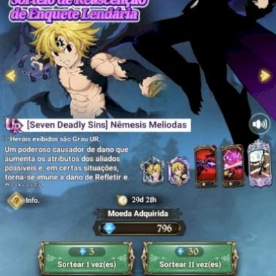 CONTA 7DS: GRAND CROSS - STARTER 530K CC (796+ DIAMANTES)