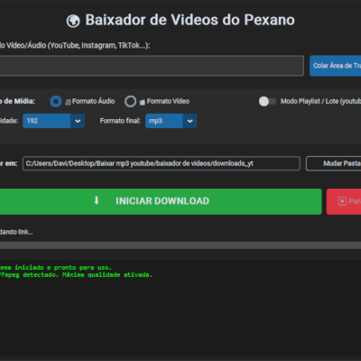 Script para baixar Video/Audio de qualquer plataforma