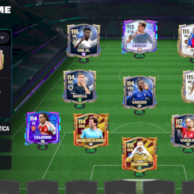 CONTA EA FC MOBILE GER 115 FULL RARA 🔥 VINÍ JR 115 + VAN DIJK 117 + GIULY 115 !