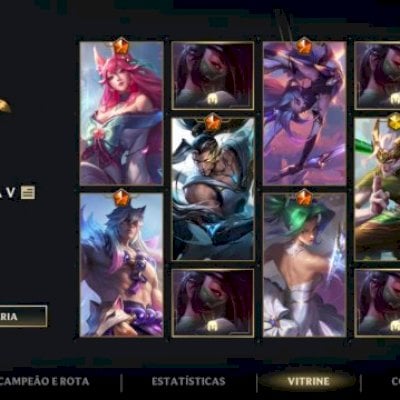CONTA MAIN AKALI YASUO KAYN VÁRIAS SKINS DIAMANTE