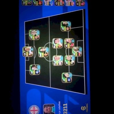 Conta de Efootebal com 3211 de força coletiva