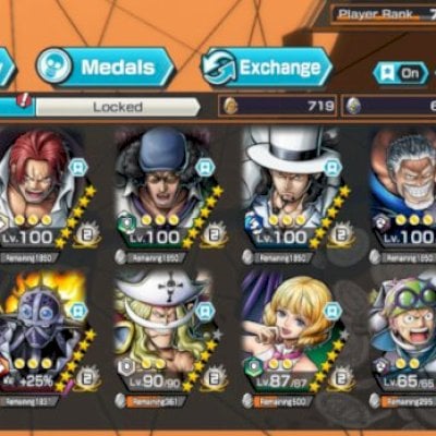 Conta TOP One Piece Bounty Rush 8 EX | 6 BF META | 155% Suporte | HYPERBOOST 75