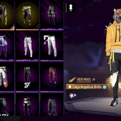 CONTA FREE FIRE COM ANGELICAL E PUMA