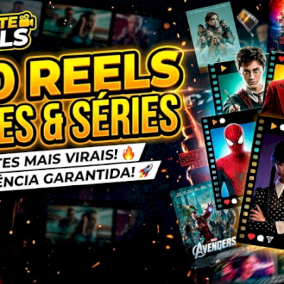 PACK 300 REELS FILMES & SÉRIES - CORTES VIRAIS (ENTREGA AUTOMÁTICA)