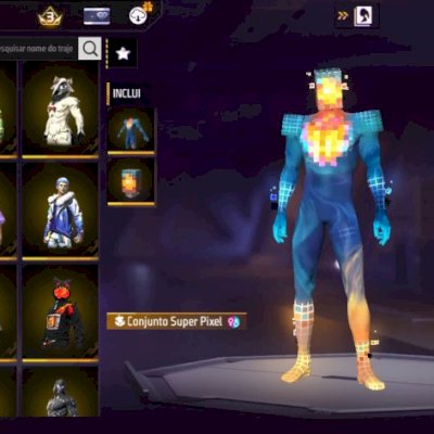 Conta de free fire top com várias skins rarissimas