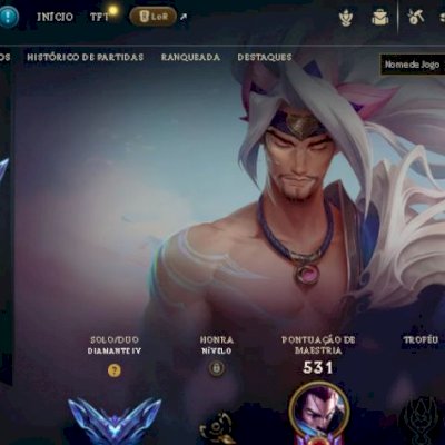 Conta Lol Diamante todos os campeões lvl 767 udyr guardião espiritual +descrição
