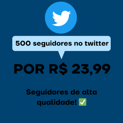 🚀(PROMOÇÃO DE NATAL) 500 SEGUIDORES NO TWITTER 🚀