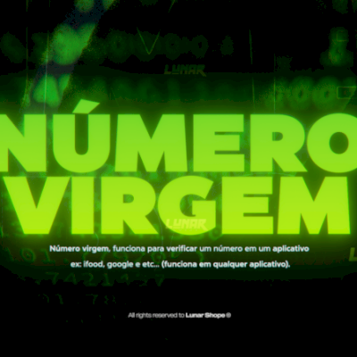 SMS/NUMERO VIRGEM ( Bancos. Sites, Apps, ifood etc..